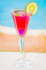 Red cocktail