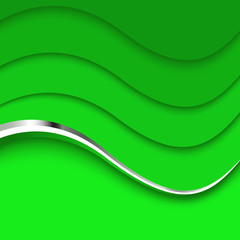 Abstract green background. Vector