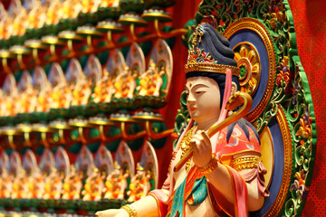 Naklejka premium Chinese traditional statue, Kuan Yin