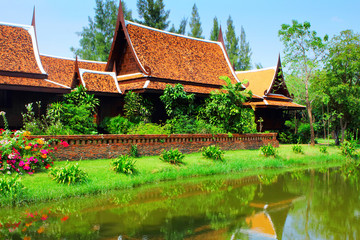 Naklejka premium Thailand traditional house