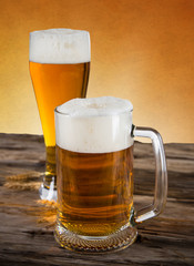 Still life with a draft beer