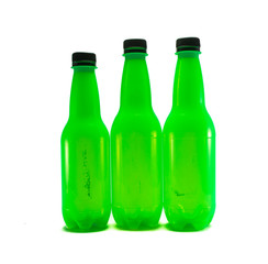 green plastic bottle