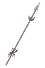 cartoon image of indian weapon