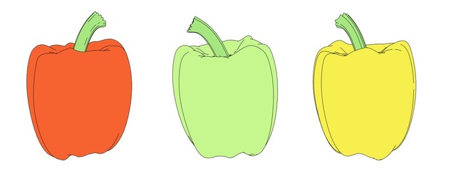 cartoon image of pepper vegetable