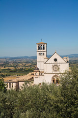 Fototapeta na wymiar Bazylika Świętego Franciszka z Asyżu. Umbria. Włochy.