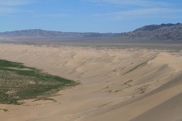 Dünen in der Wüste Gobi Mongolei