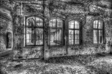 Fototapeta na wymiar Fenster Ruine