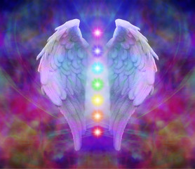 Reiki Angel Wings and Seven Chakras