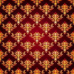 Damask seamless floral pattern.