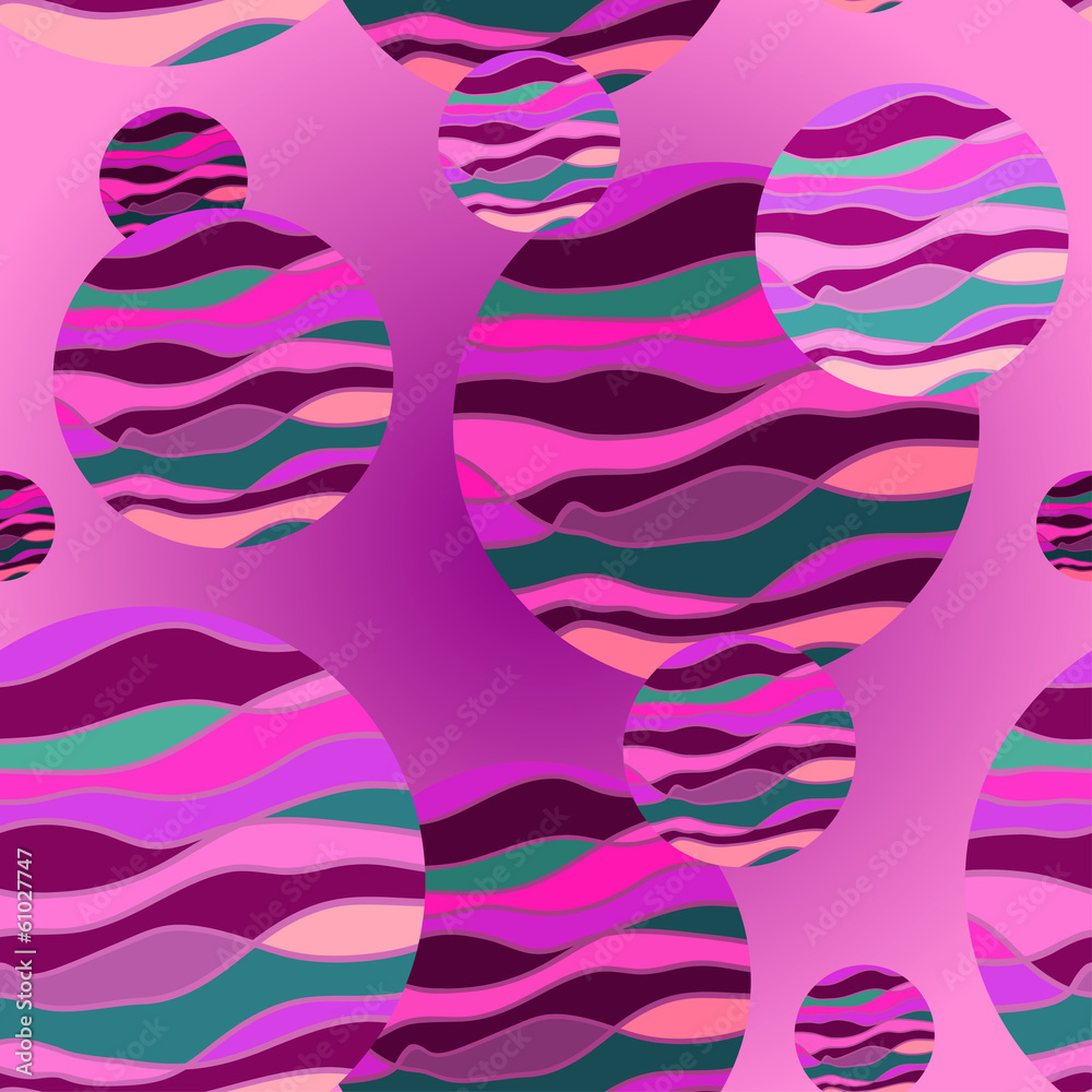 Aufkleber vector circles seamless pattern