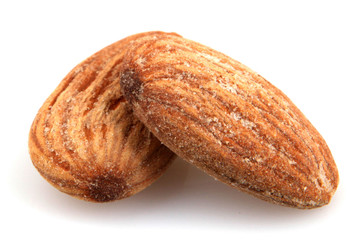 Almonds Isolated On White
