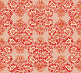 Fototapeta premium Floral pattern. Flower seamless background. Geometric texture