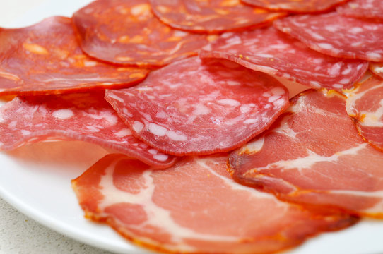 assorted embutidos, spanish cold cuts