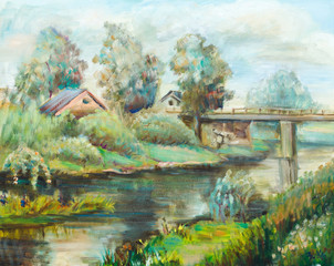 Bridge on the river © krimzoya46