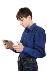 Young Man with Tablet Computer