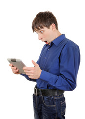 Young Man with Tablet Computer