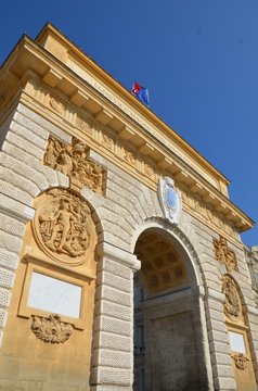 Arc de triomphe de Montpellier, H&eacute;rault, France