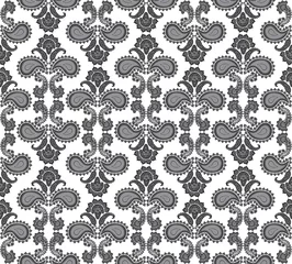 Foto op Canvas Floral pattern. Flower seamless background. Geometric texture © Terriana