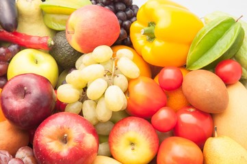 Fruits and vegetables.