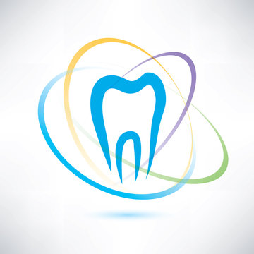 tooth protection abstract vector symbol