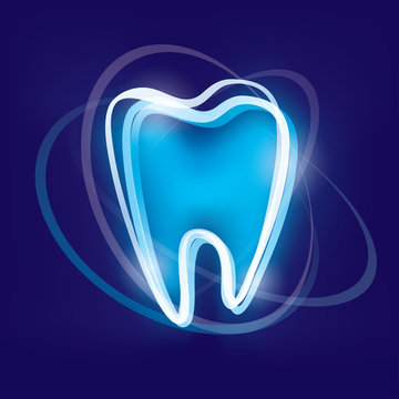 tooth protection abstract vector symbol