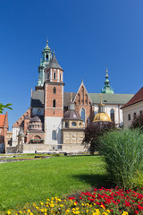 Wawel Cathedral  in cracow in poland