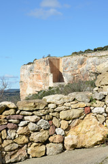 stones and tuff quarry