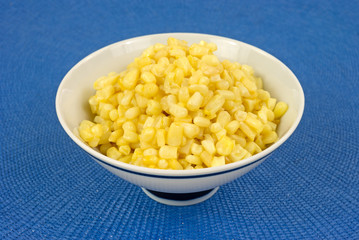 Small shoepeg corn in bowl