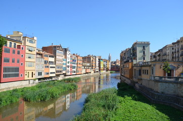 Fototapeta na wymiar Gerone, Girona en Espagne
