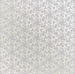 Brocade texture. Floral seamless background. Geometric pattern