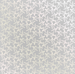 Fototapeta premium Brocade texture. Floral seamless background. Geometric pattern