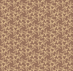 Floral texture. Flower seamless background. Geometric pattern