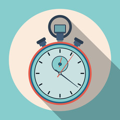 Stopwatch flat vector illustration