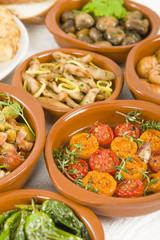 Spanish Tapas & Bread - Various tapas with bread