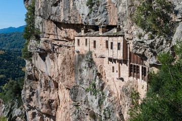 The historic Kipina Monastery (12th century) in Epirus, Greece