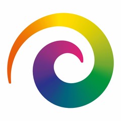 Fototapeta na wymiar rainbow spiral