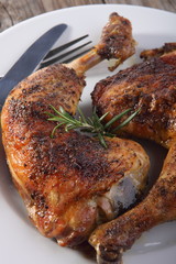 grilled chicken legs