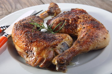 grilled chicken legs