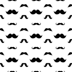 Hipster Mustaches Black