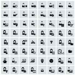 Human resource for business icons,vector