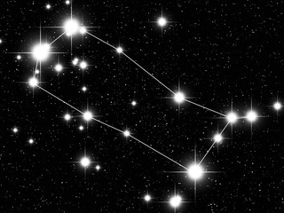 Fototapeta premium Gemini Zodiac sign bright stars in cosmos