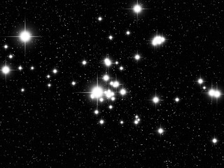 Obraz premium Taurus Zodiac sign bright stars in cosmos