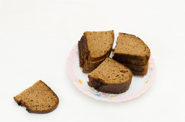 Several pieces of sliced bread