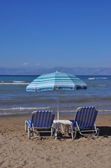 Relaxing by the seaside