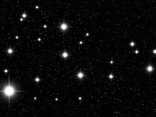 Virgo Zodiac sign bright stars in cosmos