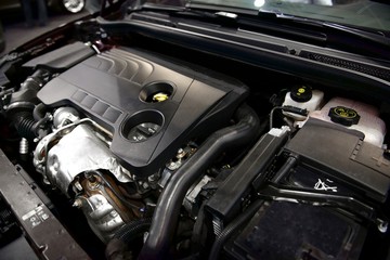 Fototapeta premium Detail photo of a car engine