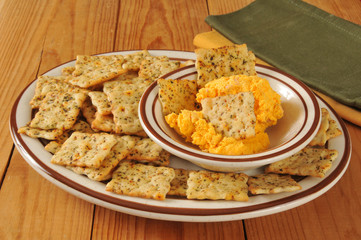 Cheese and crackers