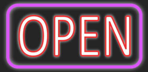 Open Neon Schild  #140203-svg03