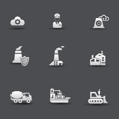 Industrial icons,vector