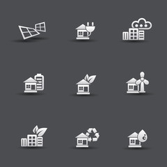 Ecology icons,vector